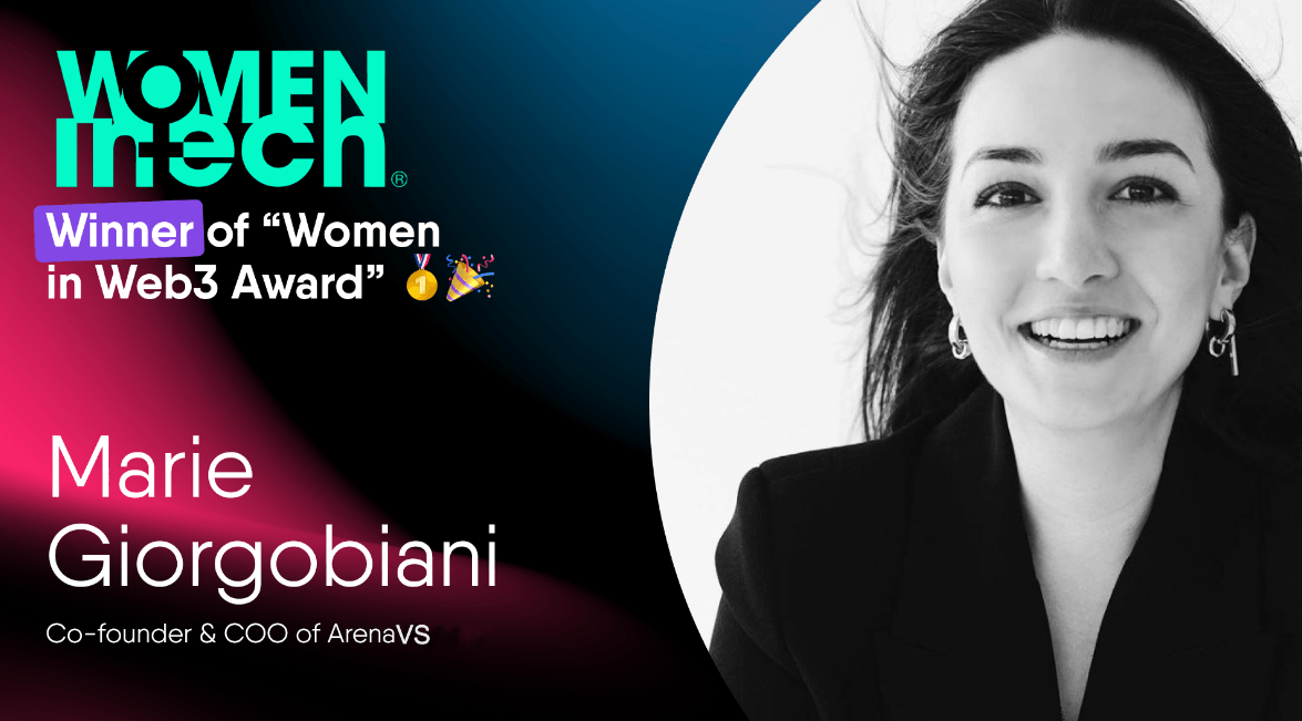 Marie Giorgobiani: ArenaVS' Shining Star Wins "Woman in Web3" Award